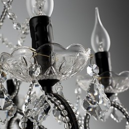 Lámpara de araña de cristal de 8 luces, moderna, contemporánea, tradicional, clásica, rústica, estilo cabaña, vintage, retro.