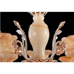Lámpara colgante de cristal de jade