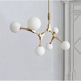 Lámpara colgante de bambú de madera estilo mini con pintura clásica tradicional