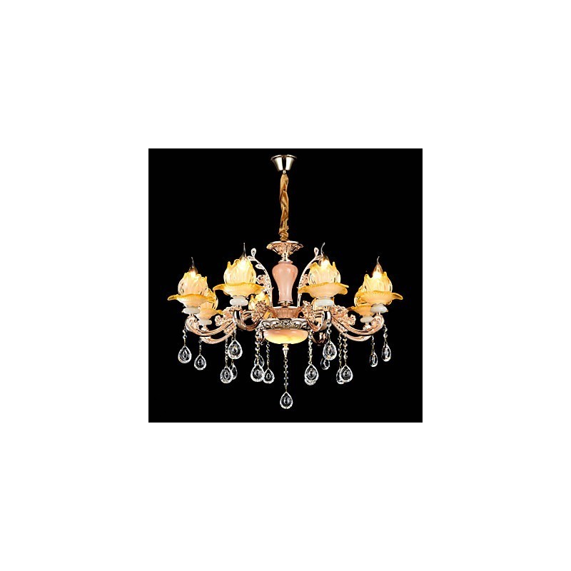 Lámpara colgante de metal estilo mini de cristal, moderna, contemporánea, tradicional, clásica, de aleación de zinc.