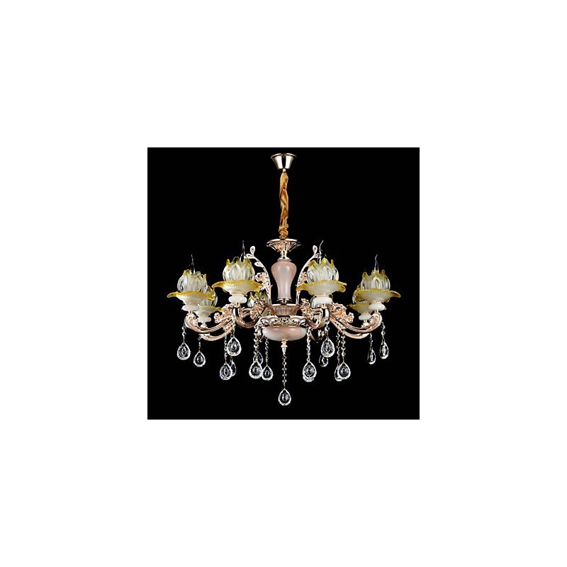 Lámpara colgante de metal estilo mini de cristal, moderna, contemporánea, tradicional, clásica, de aleación de zinc.