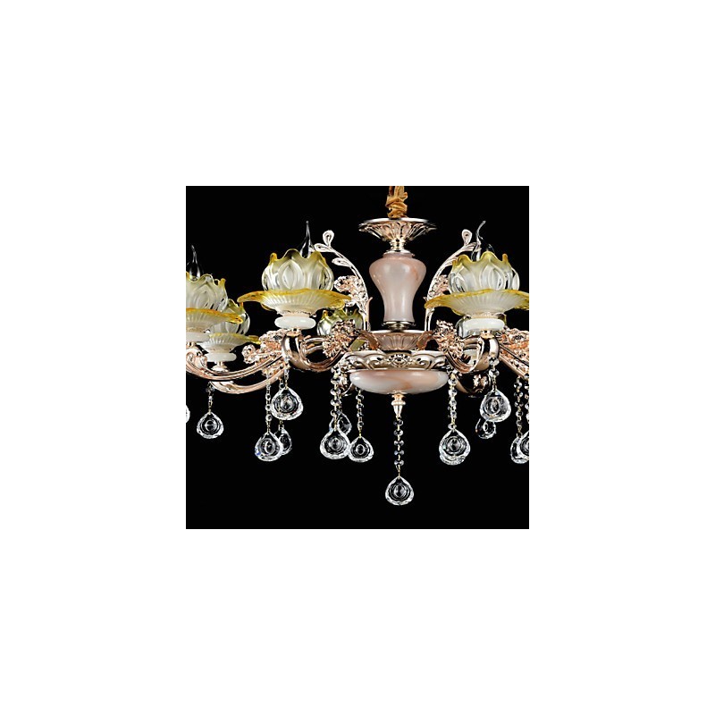 Lámpara colgante de metal estilo mini de cristal, moderna, contemporánea, tradicional, clásica, de aleación de zinc.