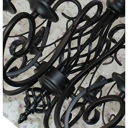 Lámpara de araña de estilo europeo para comedor, sencilla, original, innovadora, con 6 luces.