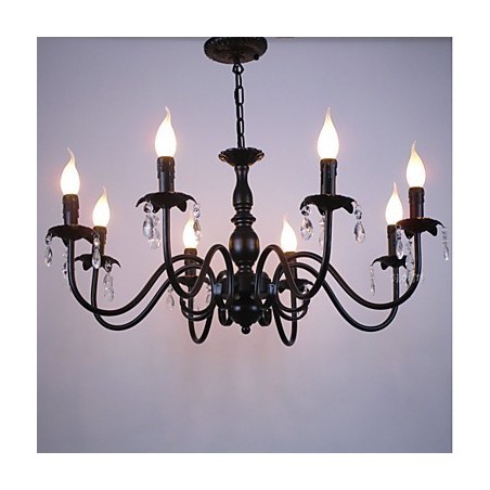 Lámpara de vela de cristal de estilo europeo, lámpara de tienda de ropa, lámparas y linternas, proyecto de decoración, lámpara colgante. Lámpara de vela de cristal de estilo europeo, lámpara de tienda de ropa, lámparas y linternas, proyecto de decoración, lámpara colgante.
