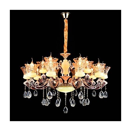 Lámpara colgante de aleación de zinc con cristal, estilo mini, de metal, para interiores y tiendas, 15 bombillas. Lámpara colgante de aleación de zinc con cristal, estilo mini, de metal, para interiores y tiendas, 15 bombillas.