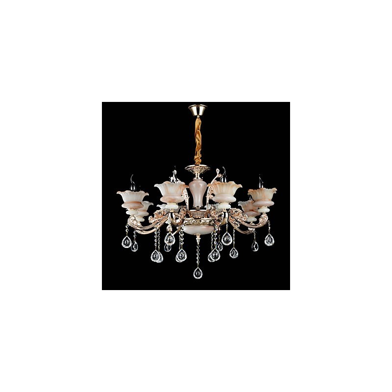 Lámpara colgante de metal estilo mini de cristal, moderna, contemporánea, tradicional, clásica, de aleación de zinc.