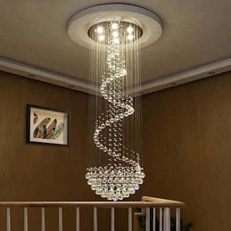Lámparas de araña de cristal modernas para techo, lámparas colgantes para interiores, accesorios de iluminación decorativos