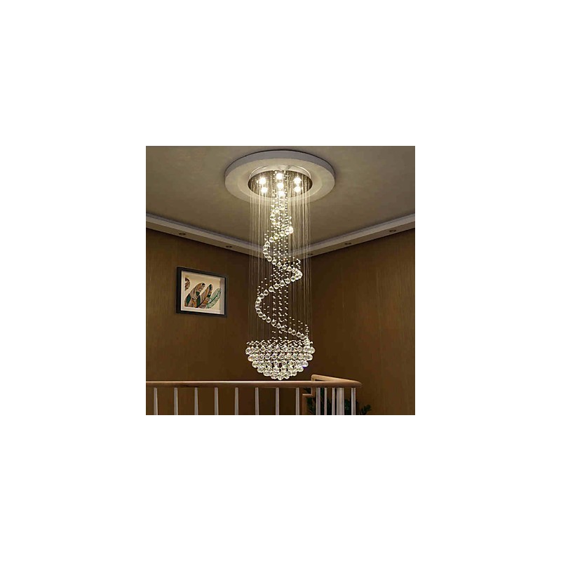 Lámparas de araña de cristal modernas para techo, lámparas colgantes para interiores, accesorios de iluminación decorativos