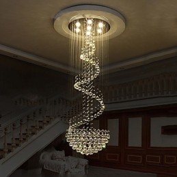 Lámparas de araña de cristal modernas para techo, lámparas colgantes para interiores, accesorios de iluminación decorativos