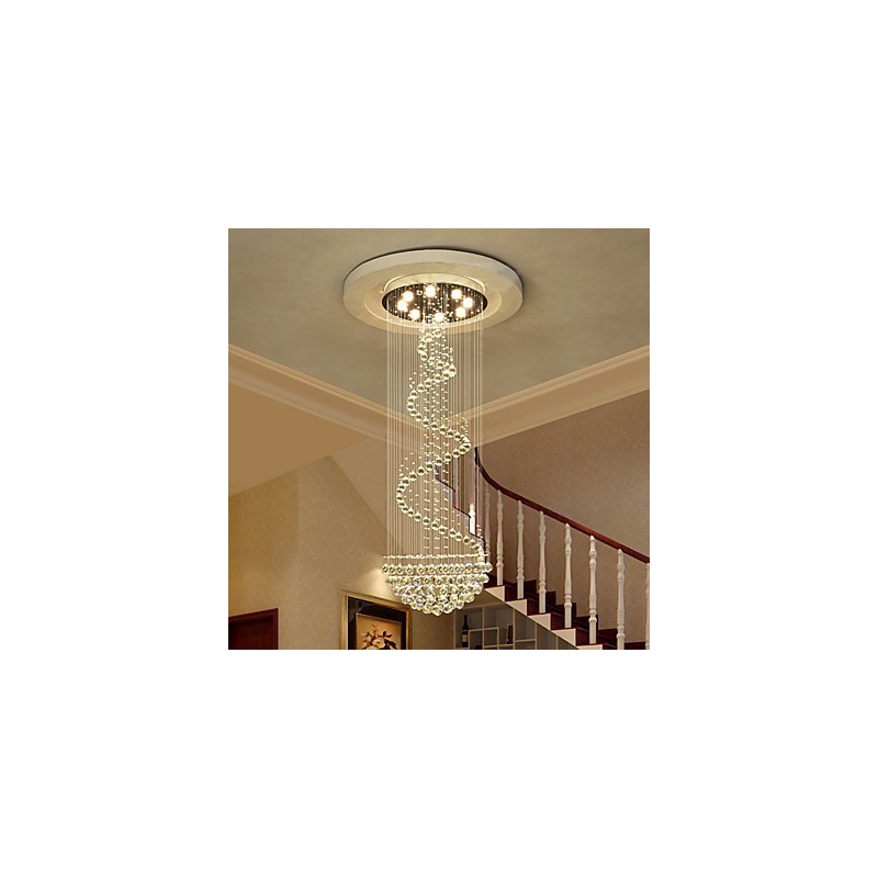 Lámparas de araña de cristal modernas para techo, lámparas colgantes para interiores, accesorios de iluminación decorativos