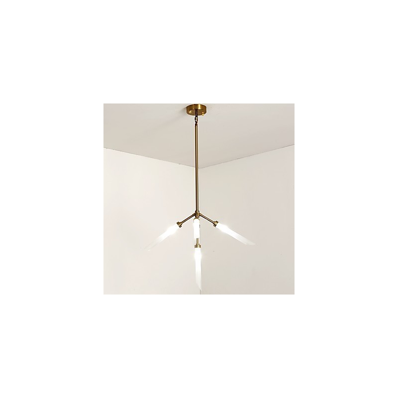 Lámpara de araña moderna contemporánea personalizada de estilo mini de 5 luces