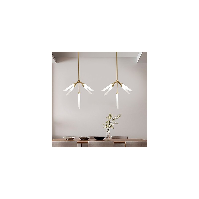 Lámpara de araña moderna contemporánea personalizada de estilo mini de 5 luces