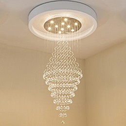 Lámpara colgante de techo de cristal contemporánea, lámpara de araña moderna, iluminación colgante para el hogar, lámparas de araña, accesorios