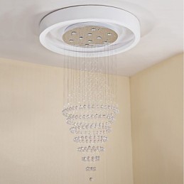 Lámpara colgante de techo de cristal contemporánea, lámpara de araña moderna, iluminación colgante para el hogar, lámparas de araña, accesorios