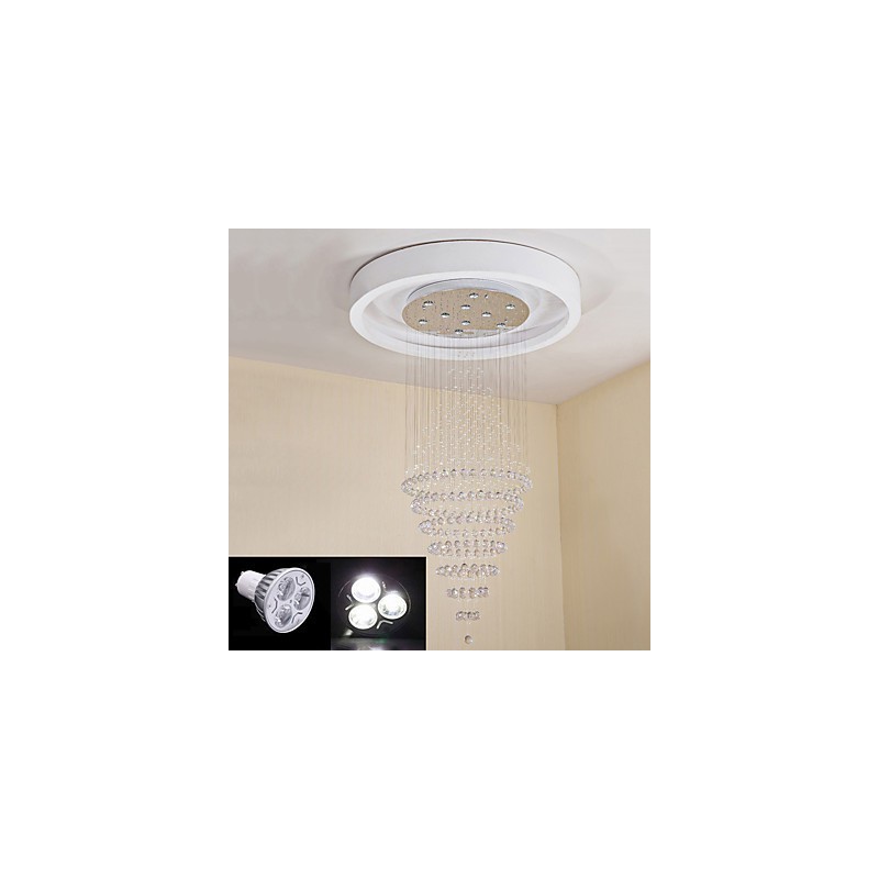 Lámpara colgante de techo de cristal contemporánea, lámpara de araña moderna, iluminación colgante para el hogar, lámparas de araña, accesorios