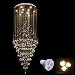 Lámpara colgante de techo de cristal contemporánea, lámpara de araña moderna, iluminación colgante para el hogar, lámparas de araña, accesorios
