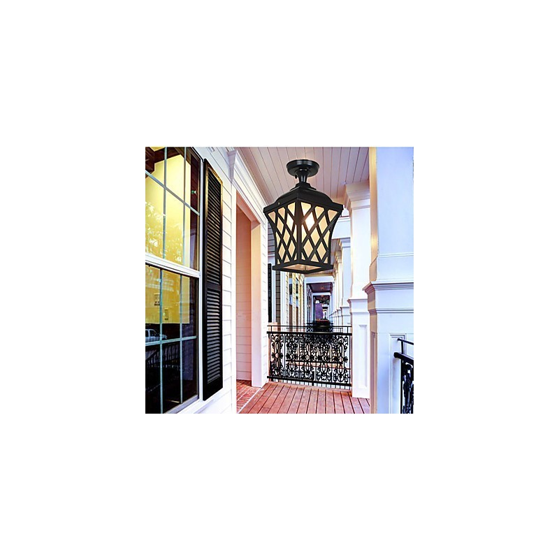 Lámpara rural americana para jardín, patio, exterior, impermeable, estilo uva