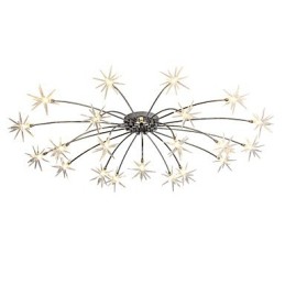 Lámpara de araña moderna y contemporánea de metal cromado para niños, ideal para diseñadores de estilo mini.