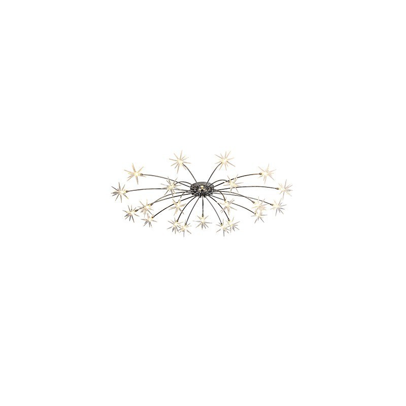 Lámpara de araña moderna y contemporánea de metal cromado para niños, ideal para diseñadores de estilo mini.