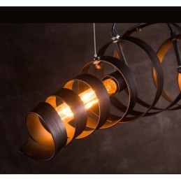 Lámpara de hierro retro moderna minimalista estilo industrial araña