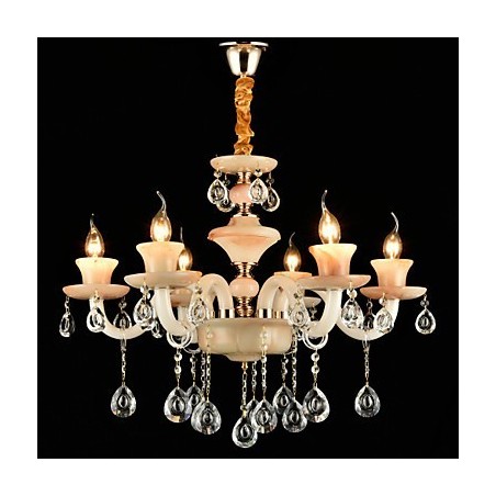 Lámpara de araña de metal estilo mini de cristal con acabado galvanizado clásico tradicional Lámpara de araña de metal estilo mini de cristal con acabado galvanizado clásico tradicional