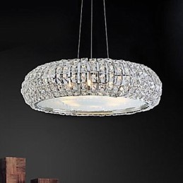 Lámpara de araña de cristal moderna y contemporánea.