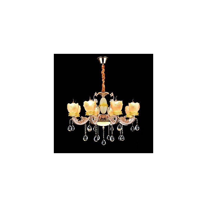 Lámpara colgante de metal estilo mini de cristal, moderna, contemporánea, tradicional, clásica, de aleación de zinc.