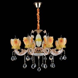 Lámpara colgante de metal estilo mini de cristal, moderna, contemporánea, tradicional, clásica, de aleación de zinc.