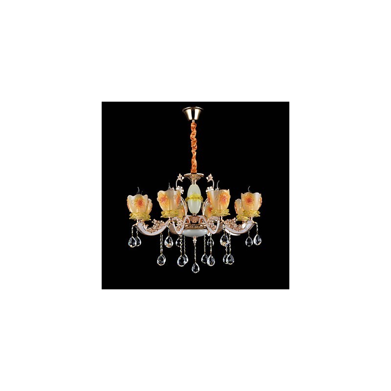 Lámpara colgante de metal estilo mini de cristal, moderna, contemporánea, tradicional, clásica, de aleación de zinc.