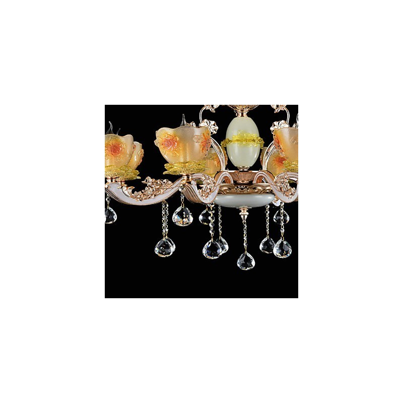 Lámpara colgante de metal estilo mini de cristal, moderna, contemporánea, tradicional, clásica, de aleación de zinc.