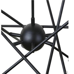 Lámpara de araña de 2 focos con diseño de cabaña rústica para diseñadores de interiores de metal.