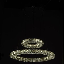 Lámparas de araña de cristal, lámparas colgantes de interior, lámparas de techo, accesorios de iluminación regulables con control remoto