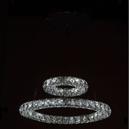 Lámparas de araña de cristal, lámparas colgantes de interior, lámparas de techo, accesorios de iluminación regulables con control remoto