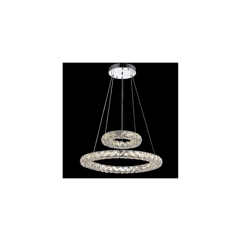 Lámparas de araña de cristal, lámparas colgantes de interior, lámparas de techo, accesorios de iluminación regulables con control remoto