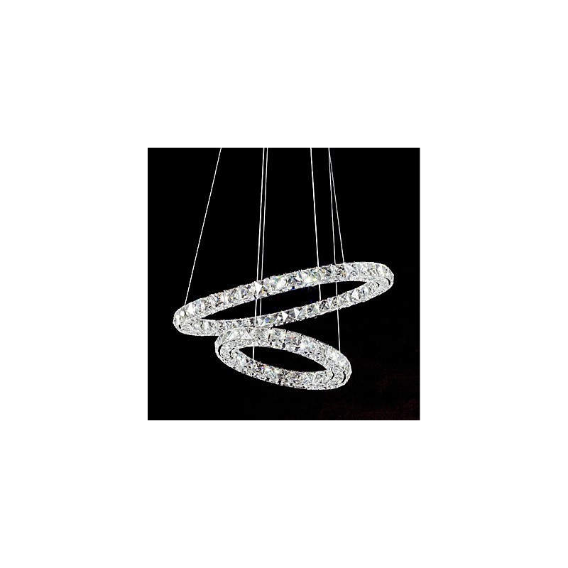 Lámparas de araña de cristal, lámparas colgantes de interior, lámparas de techo, accesorios de iluminación regulables con control remoto