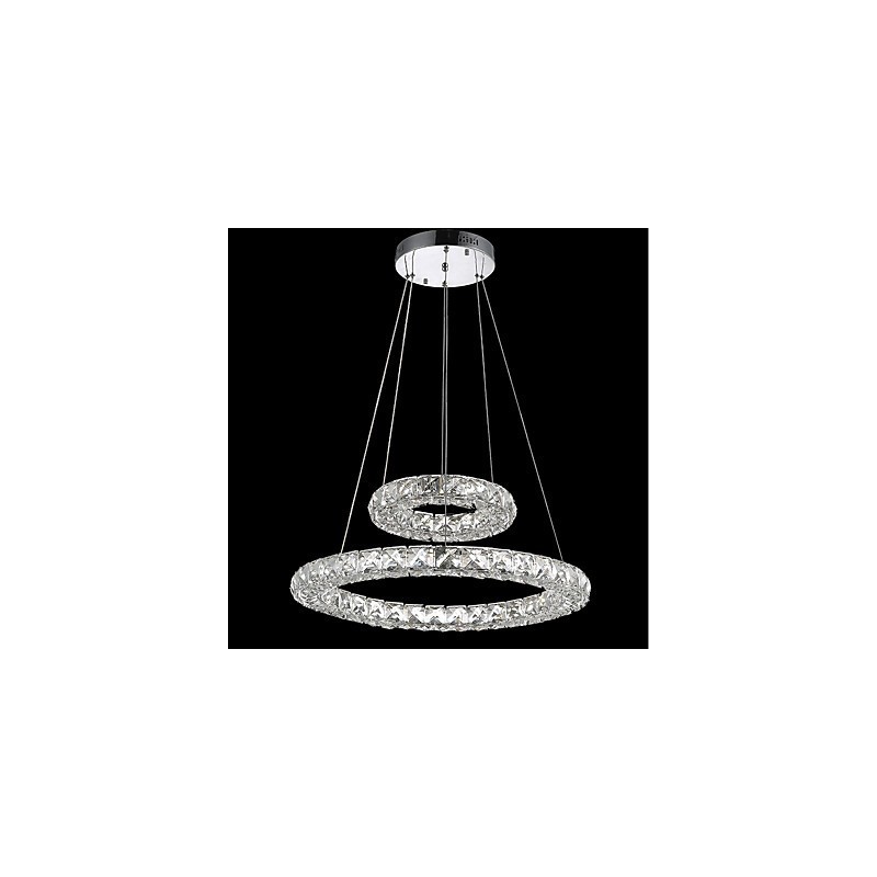 Lámparas de araña de cristal, lámparas colgantes de interior, lámparas de techo, accesorios de iluminación regulables con control remoto