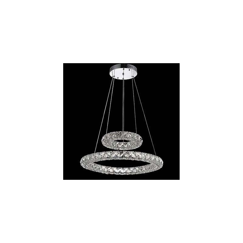 Lámparas de araña de cristal, lámparas colgantes de interior, lámparas de techo, accesorios de iluminación regulables con control remoto