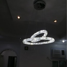 Lámparas de araña de cristal, lámparas colgantes de interior, lámparas de techo, accesorios de iluminación regulables con control remoto