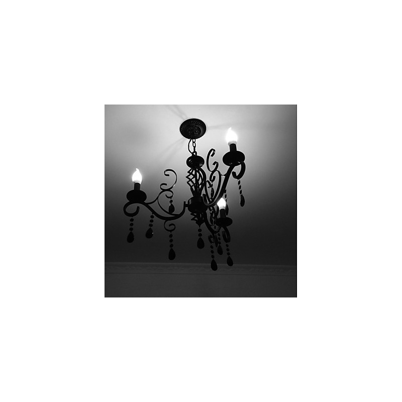 Lámpara de cristal de 3 luces, moderna, sencilla y novedosa.