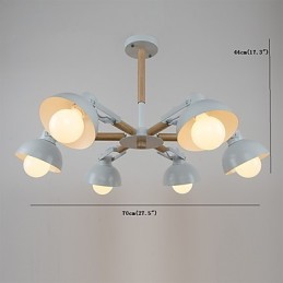 Lámpara de araña de metal estilo mini, con pintura retro vintage rústica clásica tradicional.