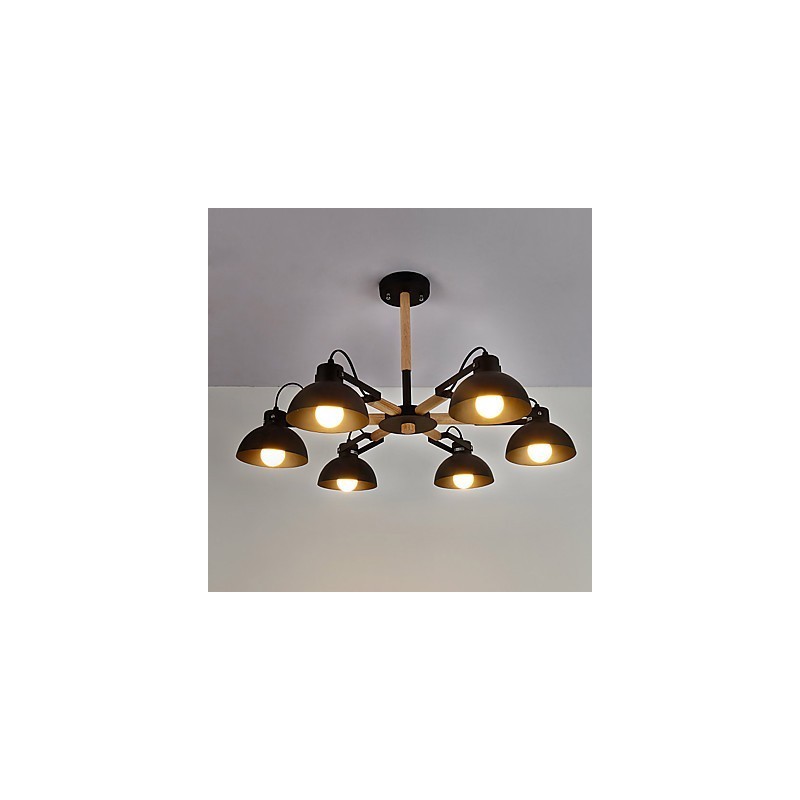 Lámpara de araña de metal estilo mini, con pintura retro vintage rústica clásica tradicional.