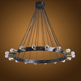 Lámpara de araña creativa nórdica retro industrial para ático