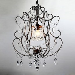 Lámpara colgante de cristal con diseño de araña moderna y vintage
