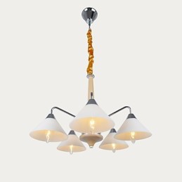 Lámpara de araña contemporánea moderna de 5 luces para