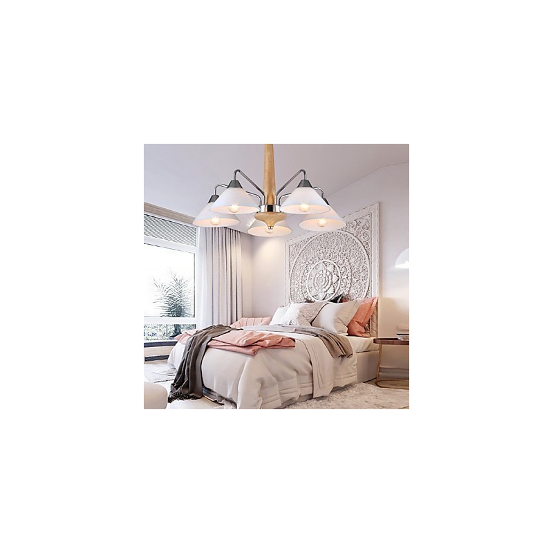 Lámpara de araña contemporánea moderna de 5 luces para