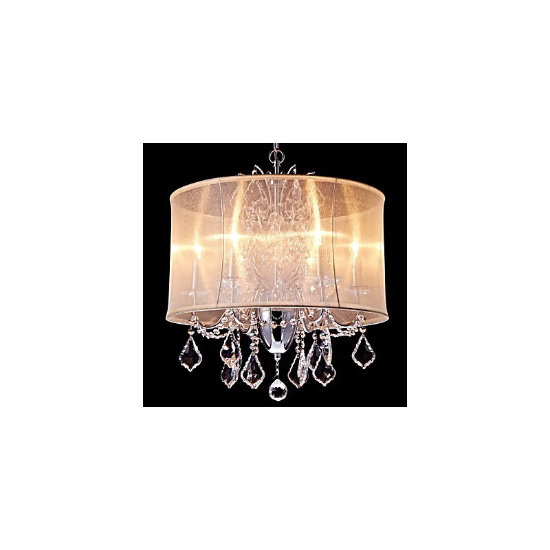 Lámpara de araña de metal moderna, contemporánea, tradicional, clásica, campestre, cromada, para diseñadores de estilo mini de cristal.