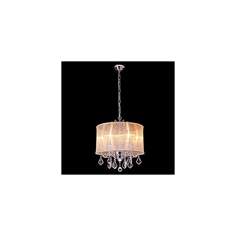Lámpara de araña de metal moderna, contemporánea, tradicional, clásica, campestre, cromada, para diseñadores de estilo mini de cristal.