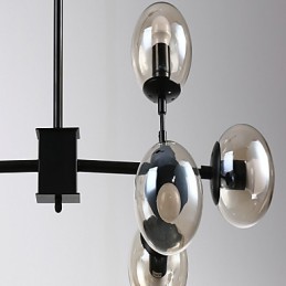Lámpara de araña de metal estilo mini con pintura retro clásica tradicional