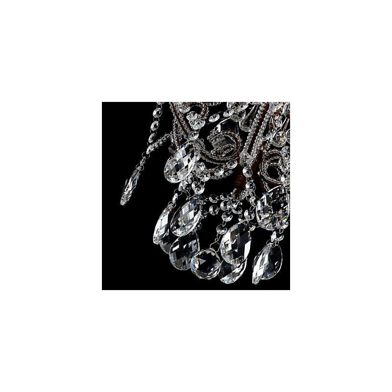 Lámpara colgante de cristal con diseño de araña moderna y vintage