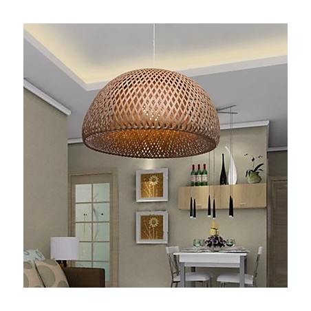 Lámpara de araña de bambú vintage creativa para el hogar